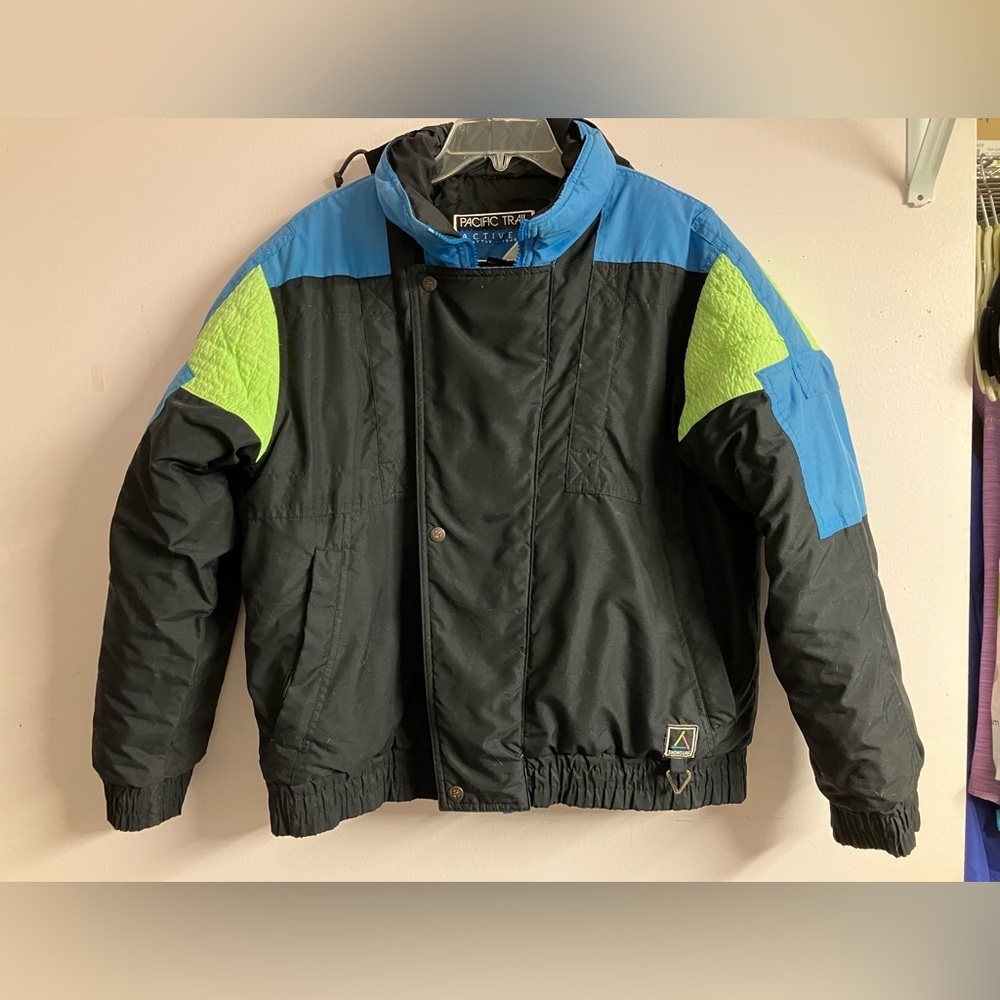 Youth/Kid’s Winter/Ski Jacket/Coat, 18, Black/Blue/Green, Pacific Trail❄️🏂🎿⛄️